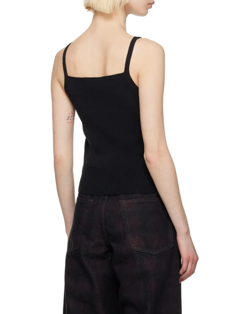 Ribbed-Knit Singlet Top