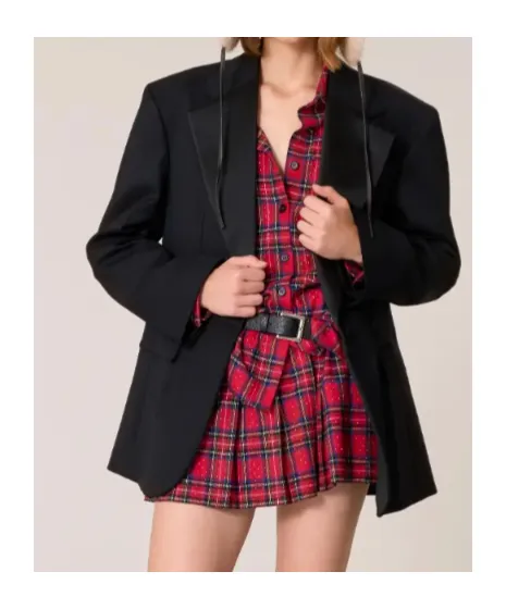Notched-Lapel Blazer