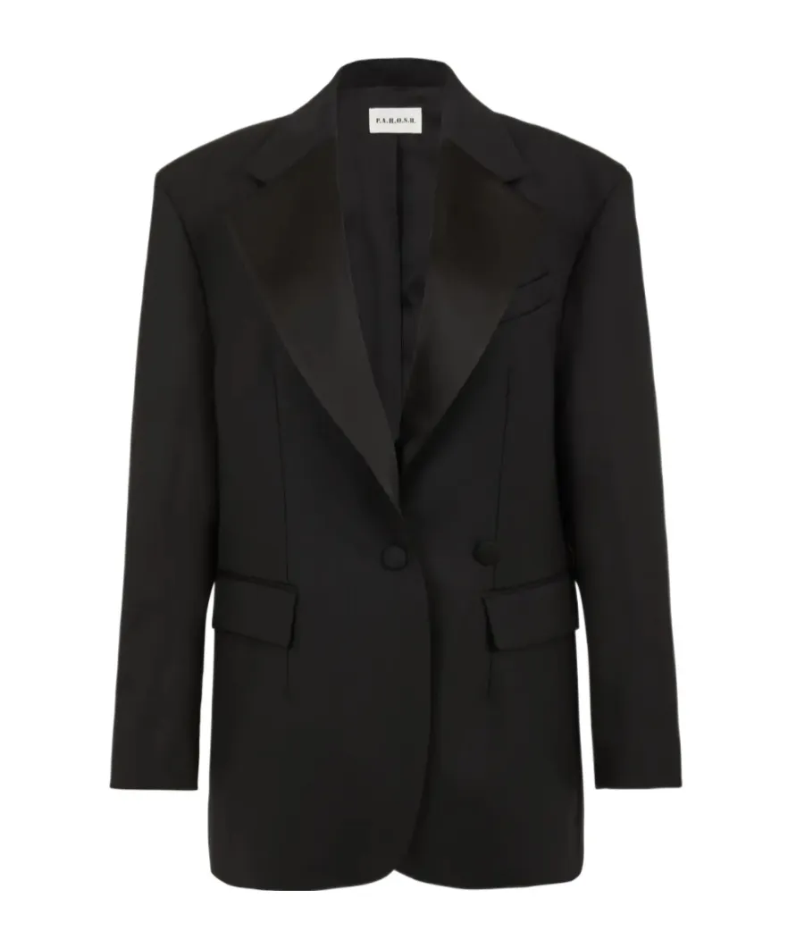 Notched-Lapel Blazer
