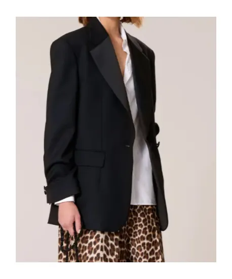 Notched-Lapel Blazer