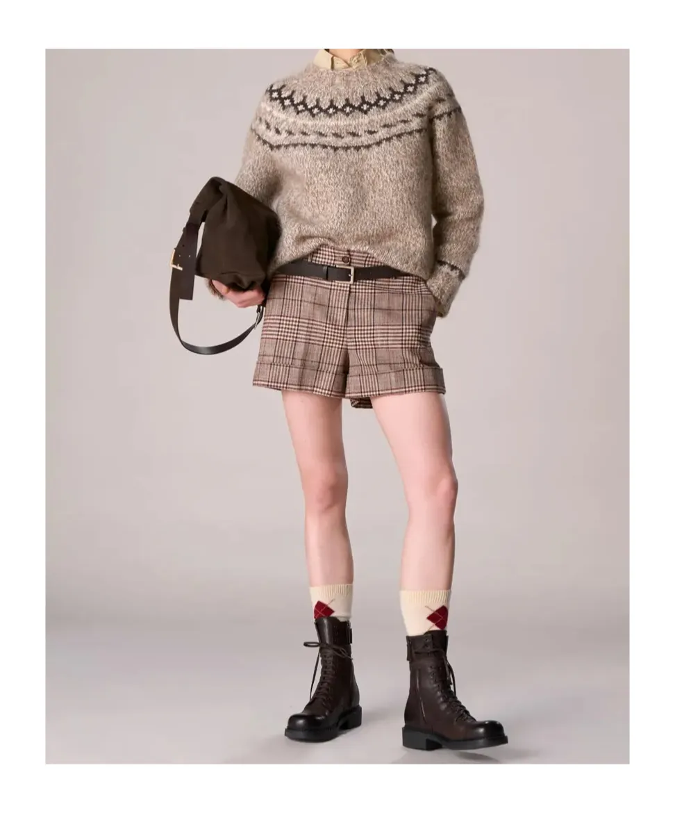 Fair Isle-Knit Crew-Neck Sweater
