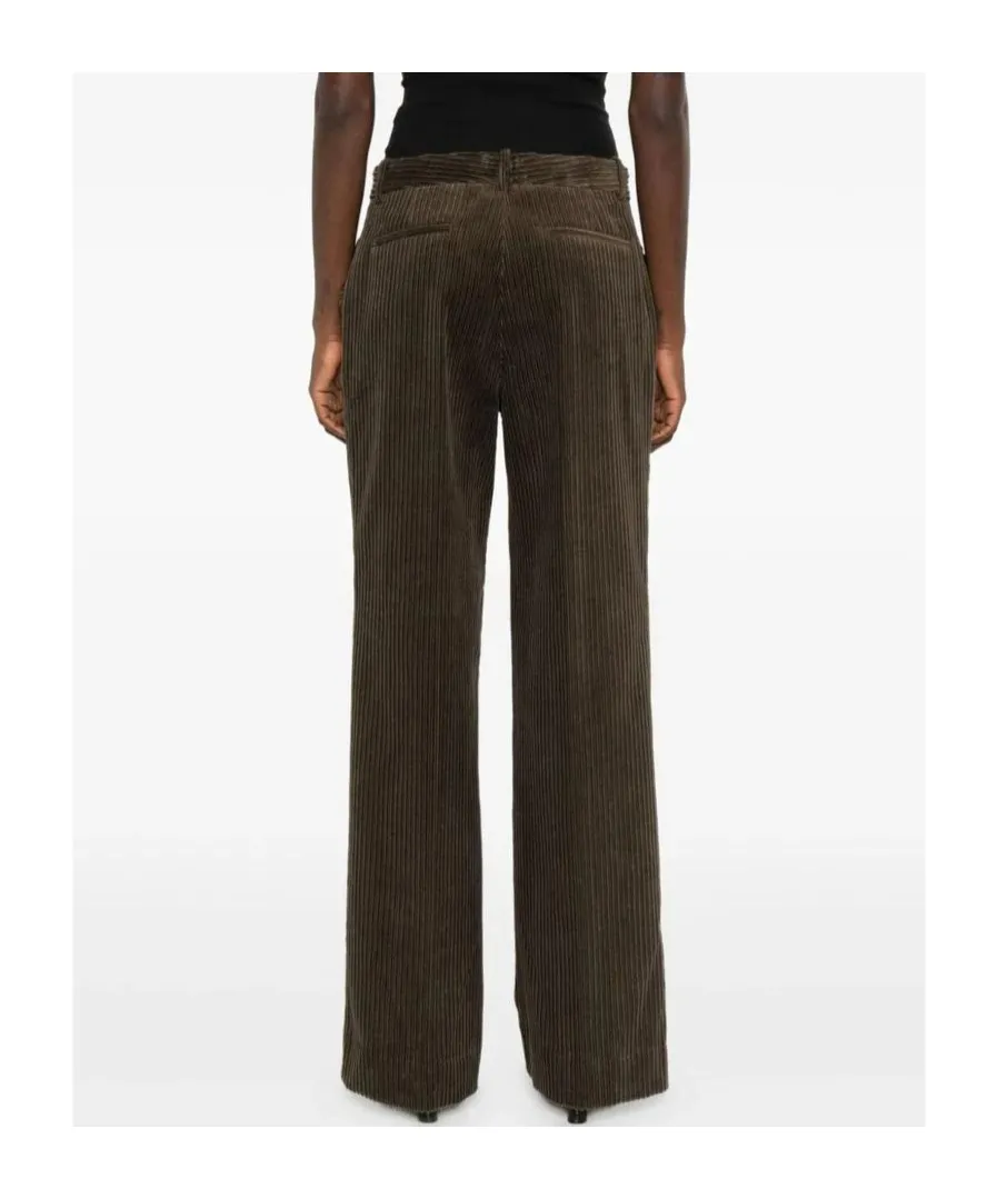 Corduroy Straight-Leg Trousers