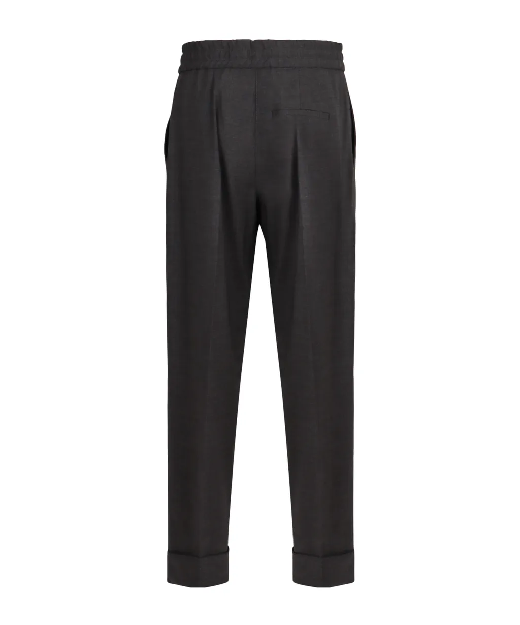 Drawstring Wool Pants