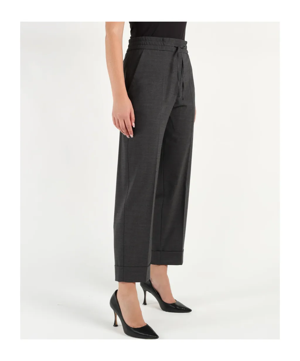 Drawstring Wool Pants