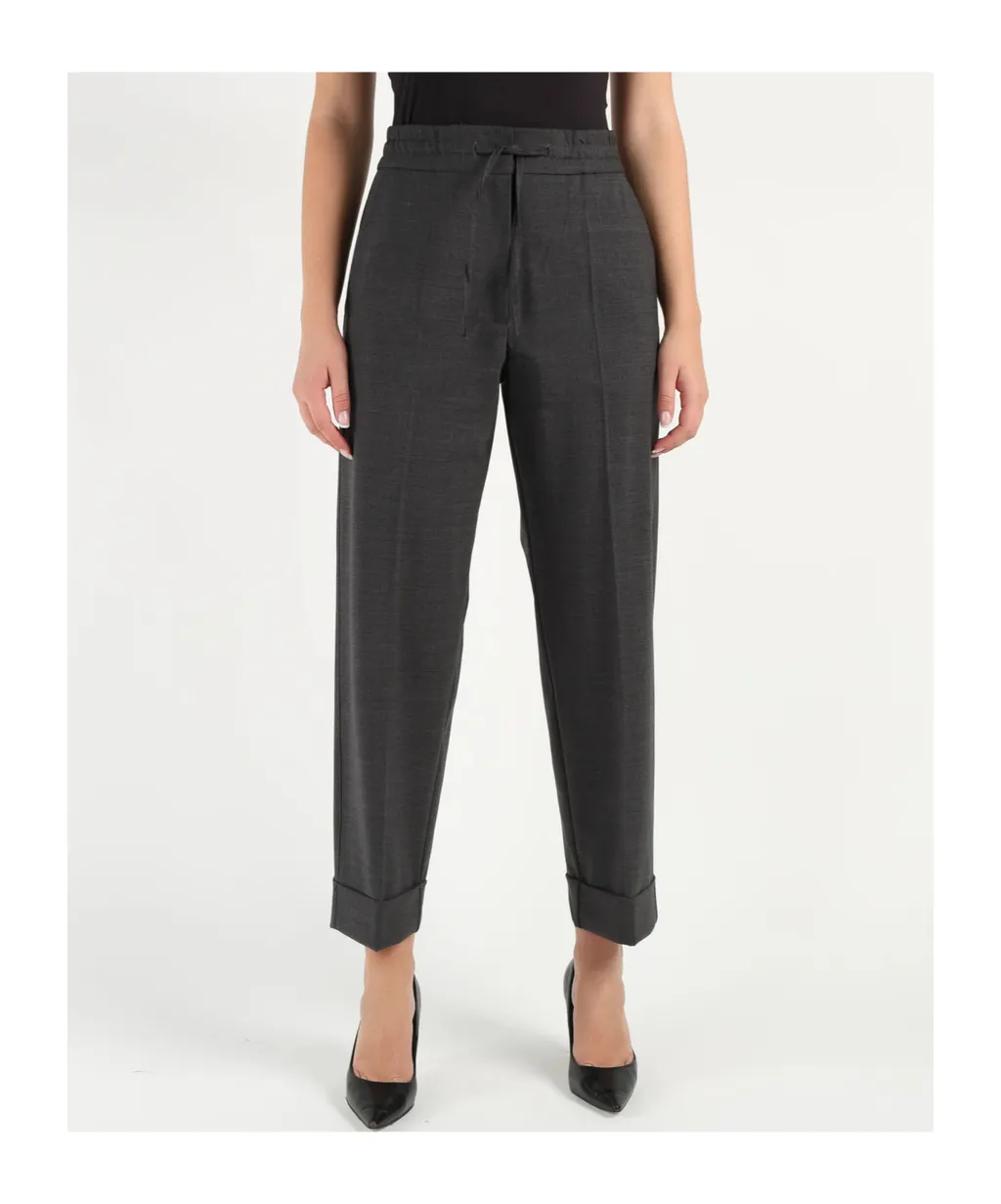 Drawstring Wool Pants