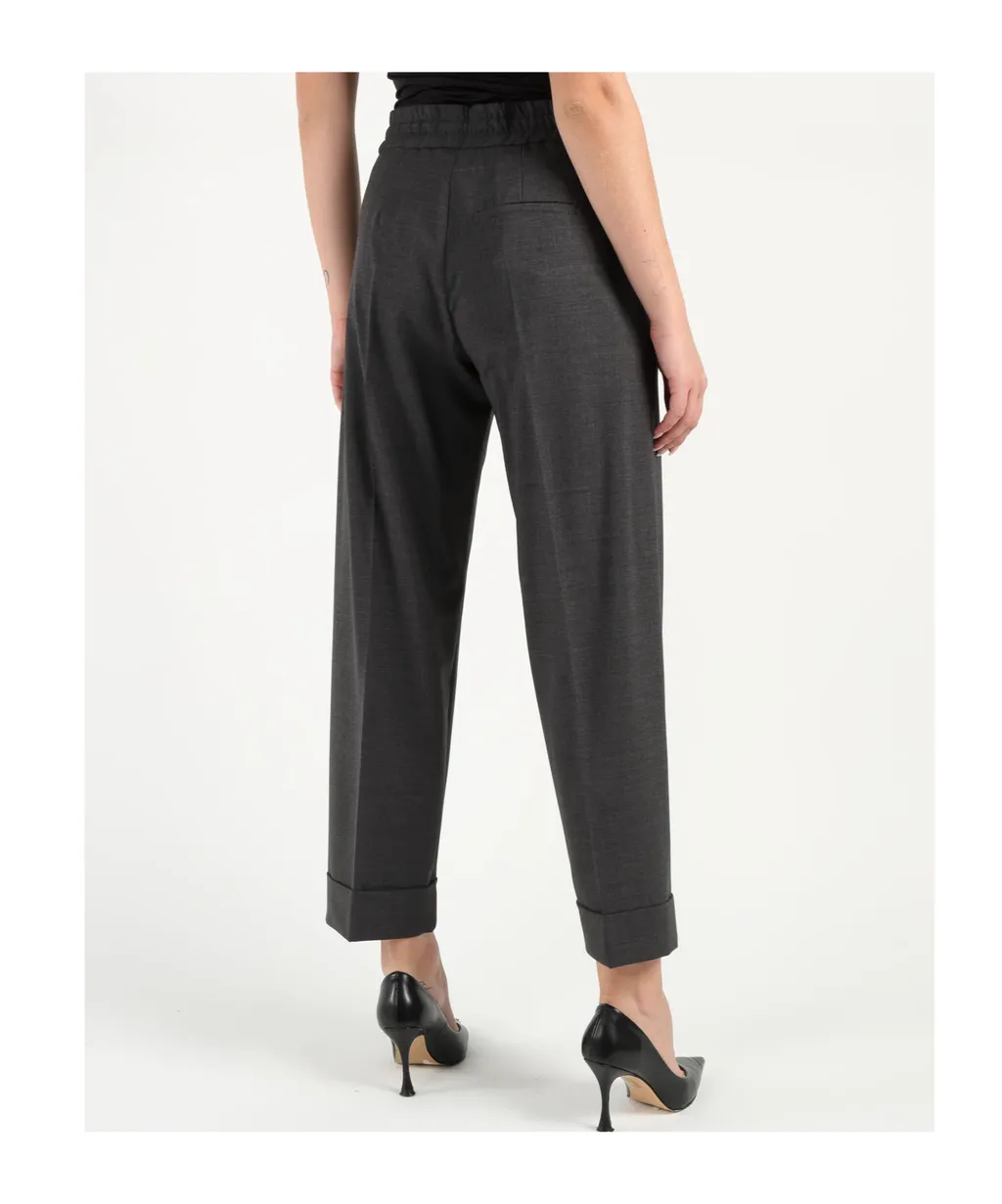 Drawstring Wool Pants