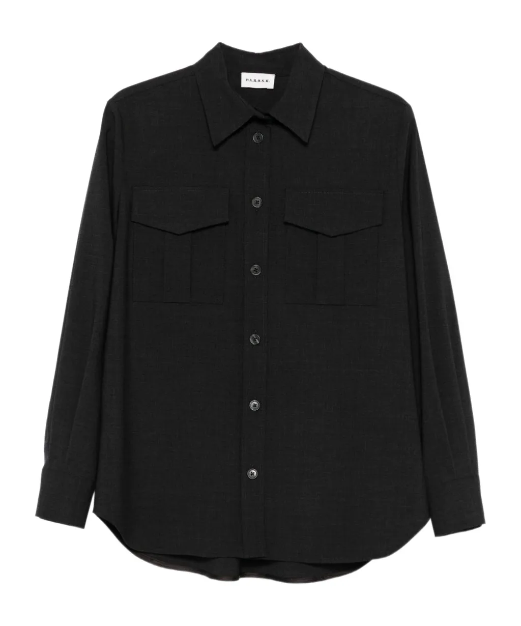 Double-Pocket Long-Sleeve Shirt