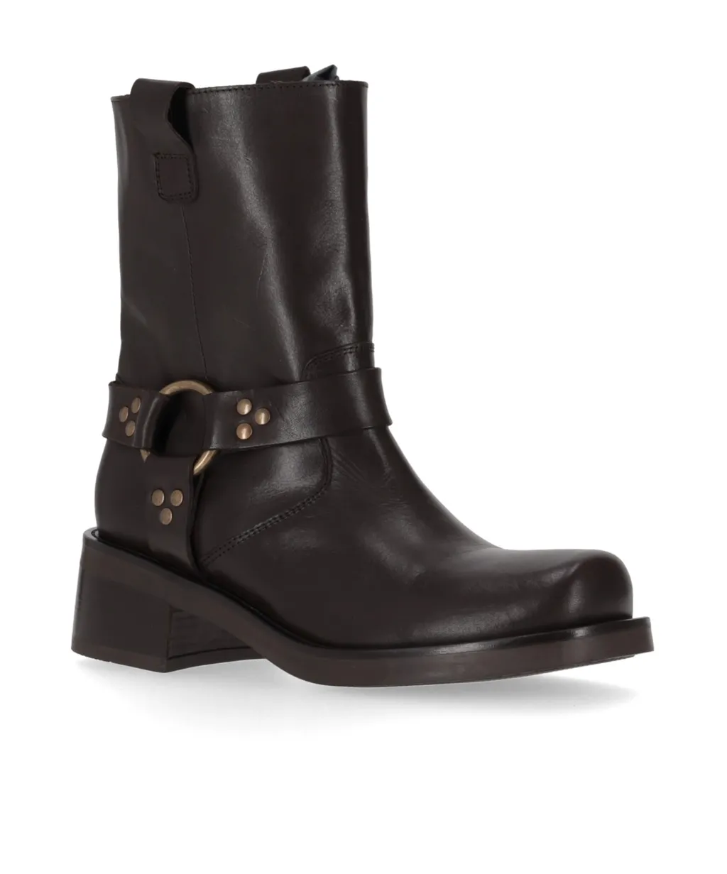 Square Toe Ankle Boots