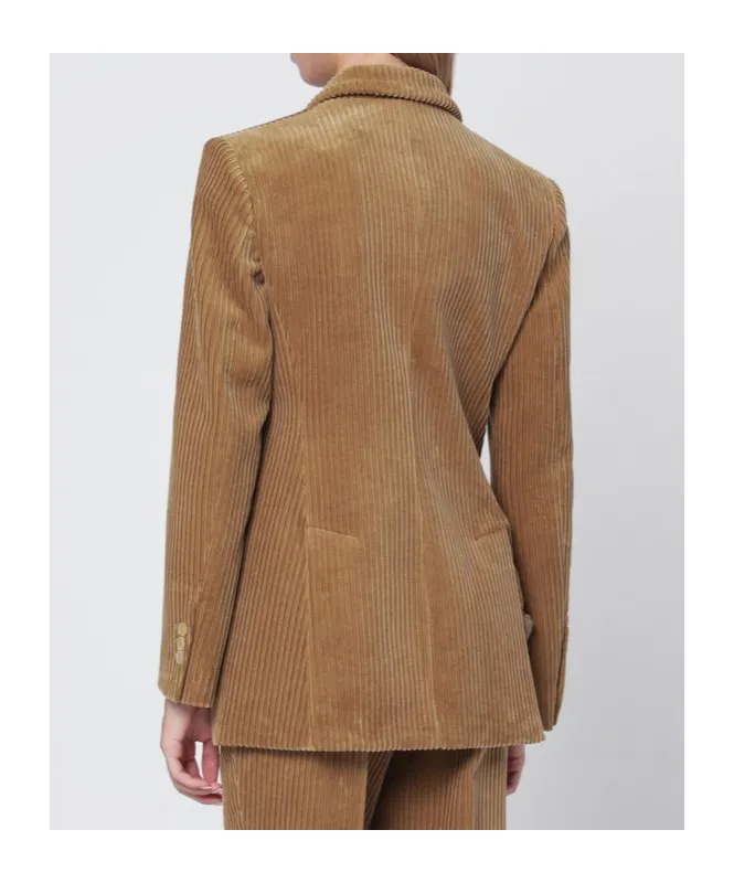 Double-Breasted Corduroy Jacket