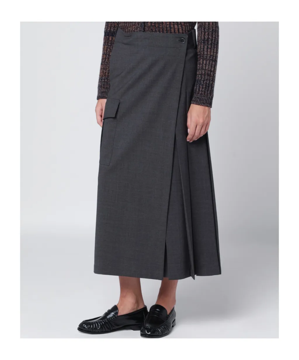Wool Wrap Skirt