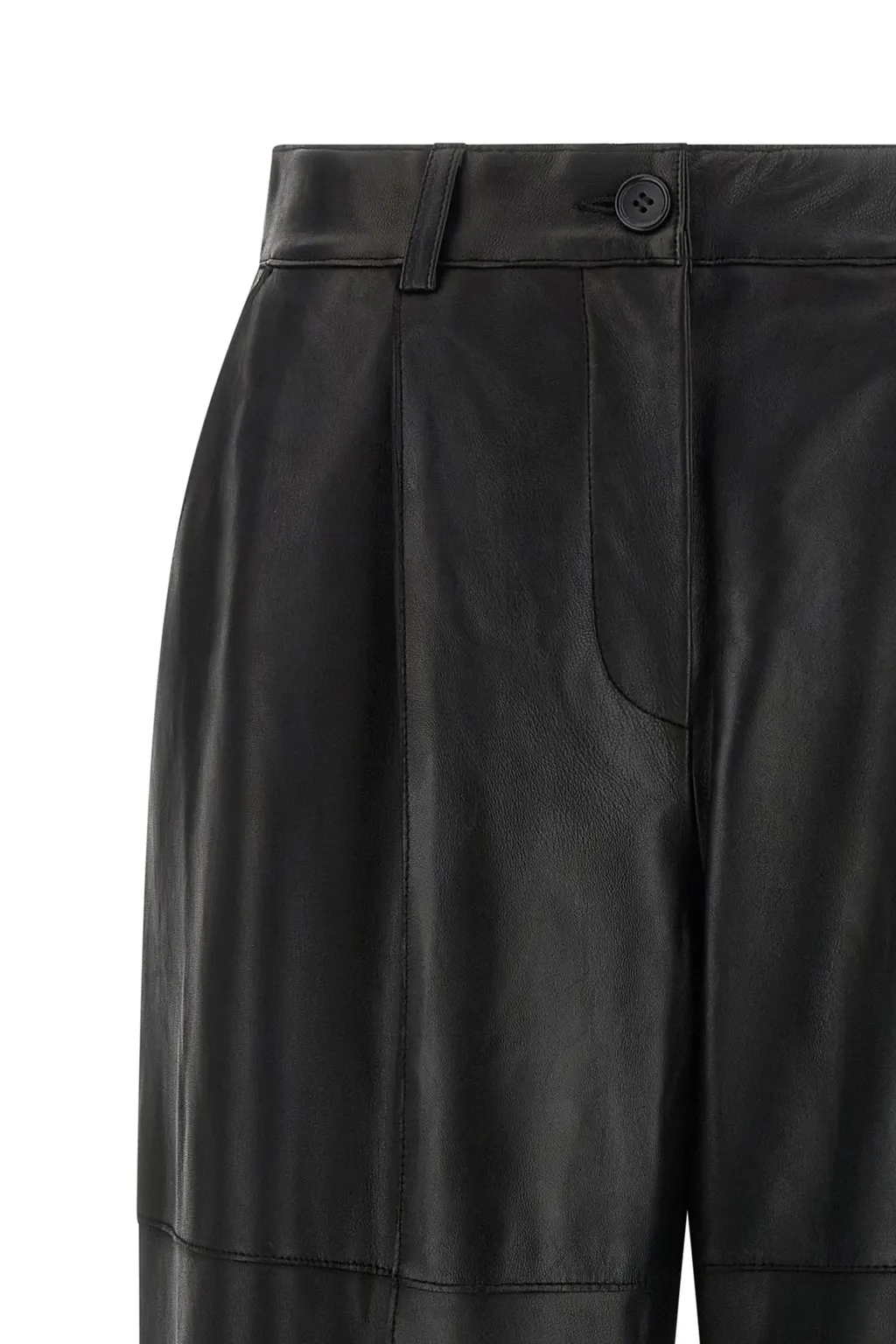 Maciock25W Panelled Leather Trousers
