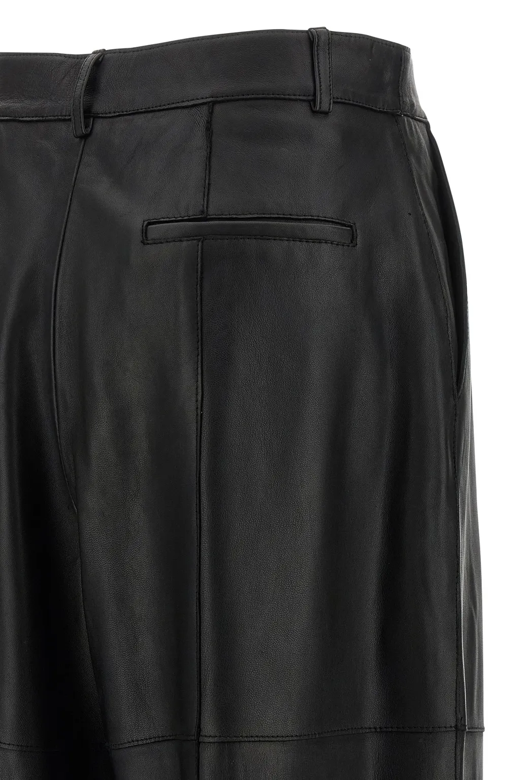 Maciock25W Panelled Leather Trousers