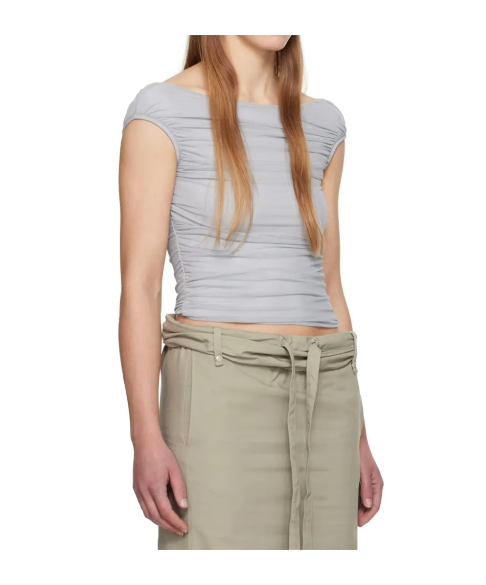 Stretch Polyester Tulle T-Shirt
