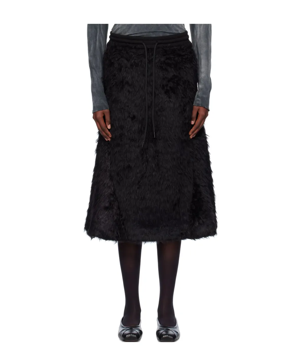 Shaggy Track Faux Fur Skirt