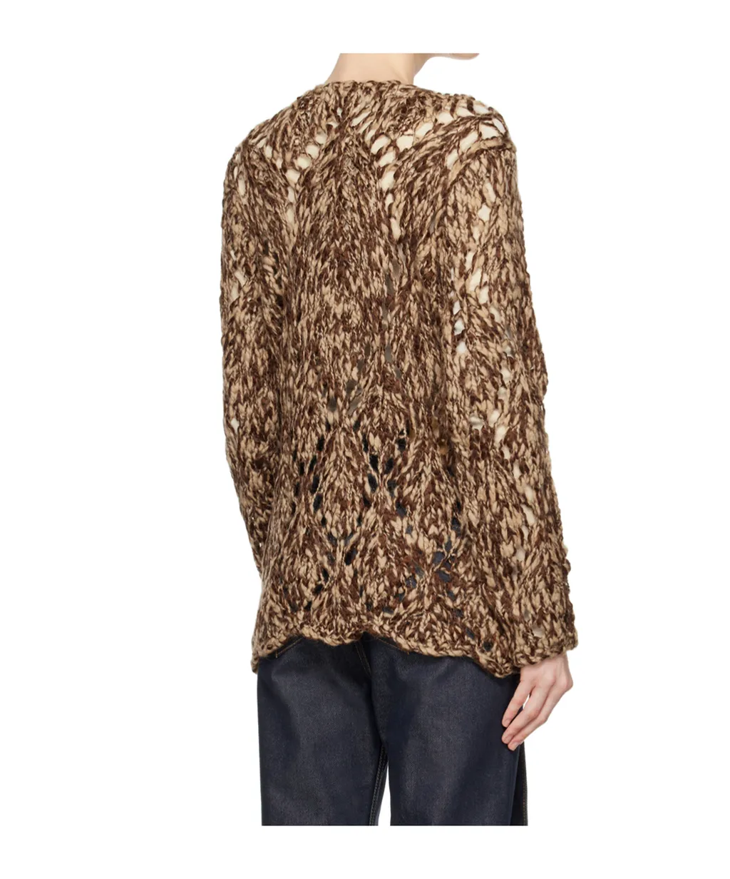 Diamond Check Mesh Cardigan