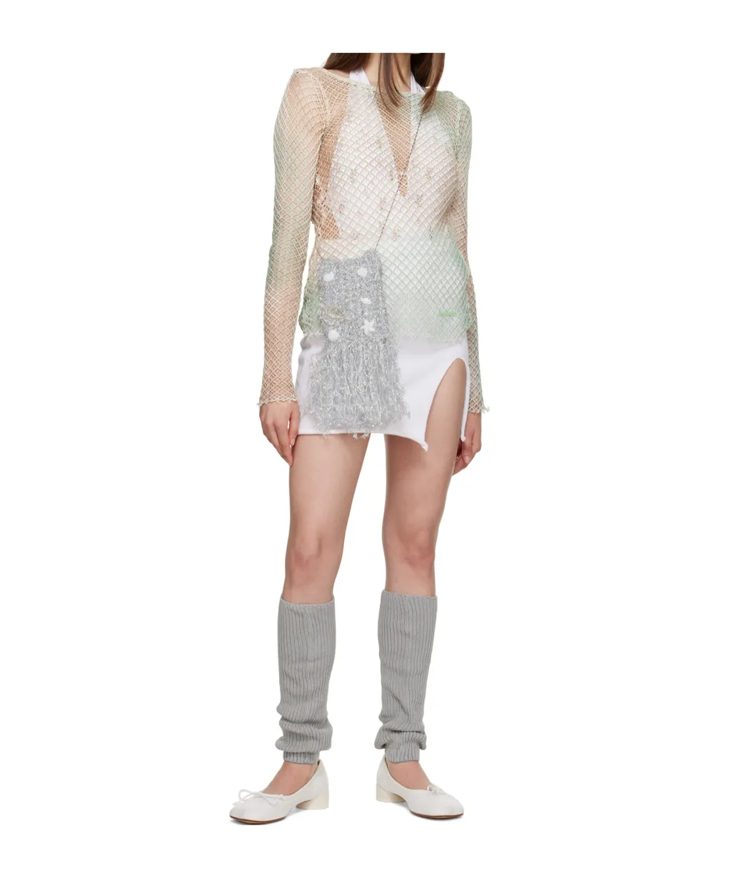Slit Mini Skirt