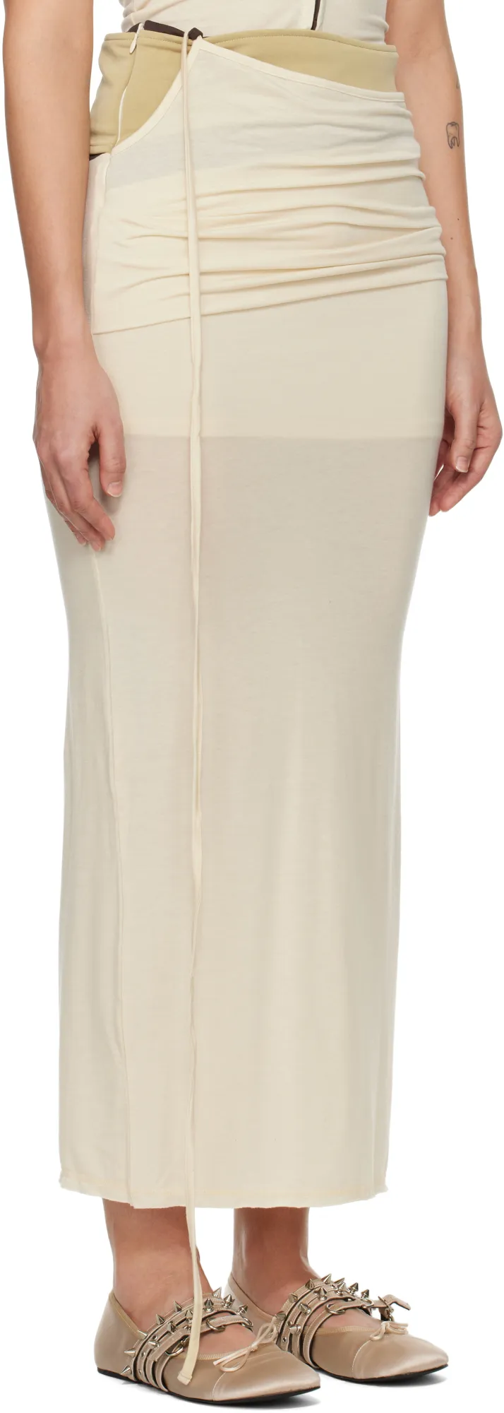 Contrast Trim Skirt
