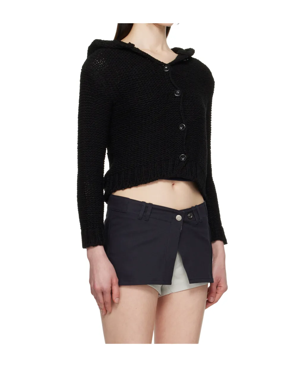 Hooded Thick Cardigan