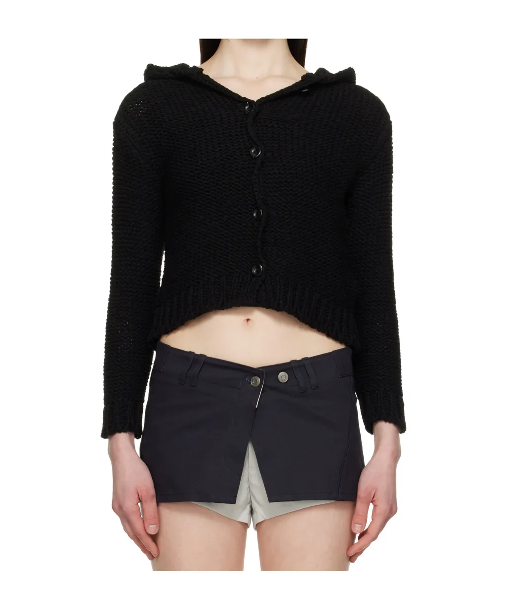 Hooded Thick Cardigan