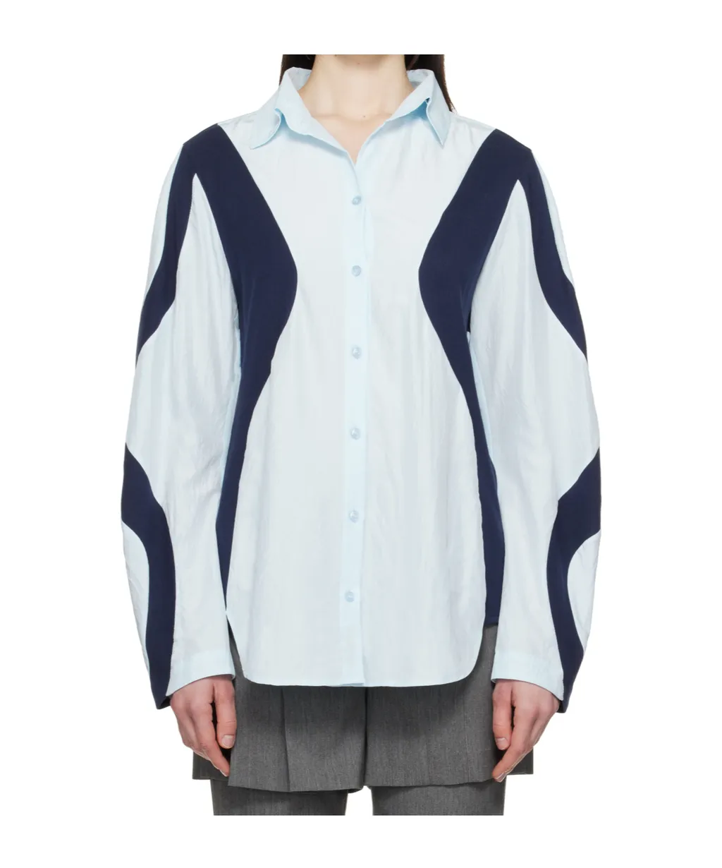 Curved Patchwork Shirt