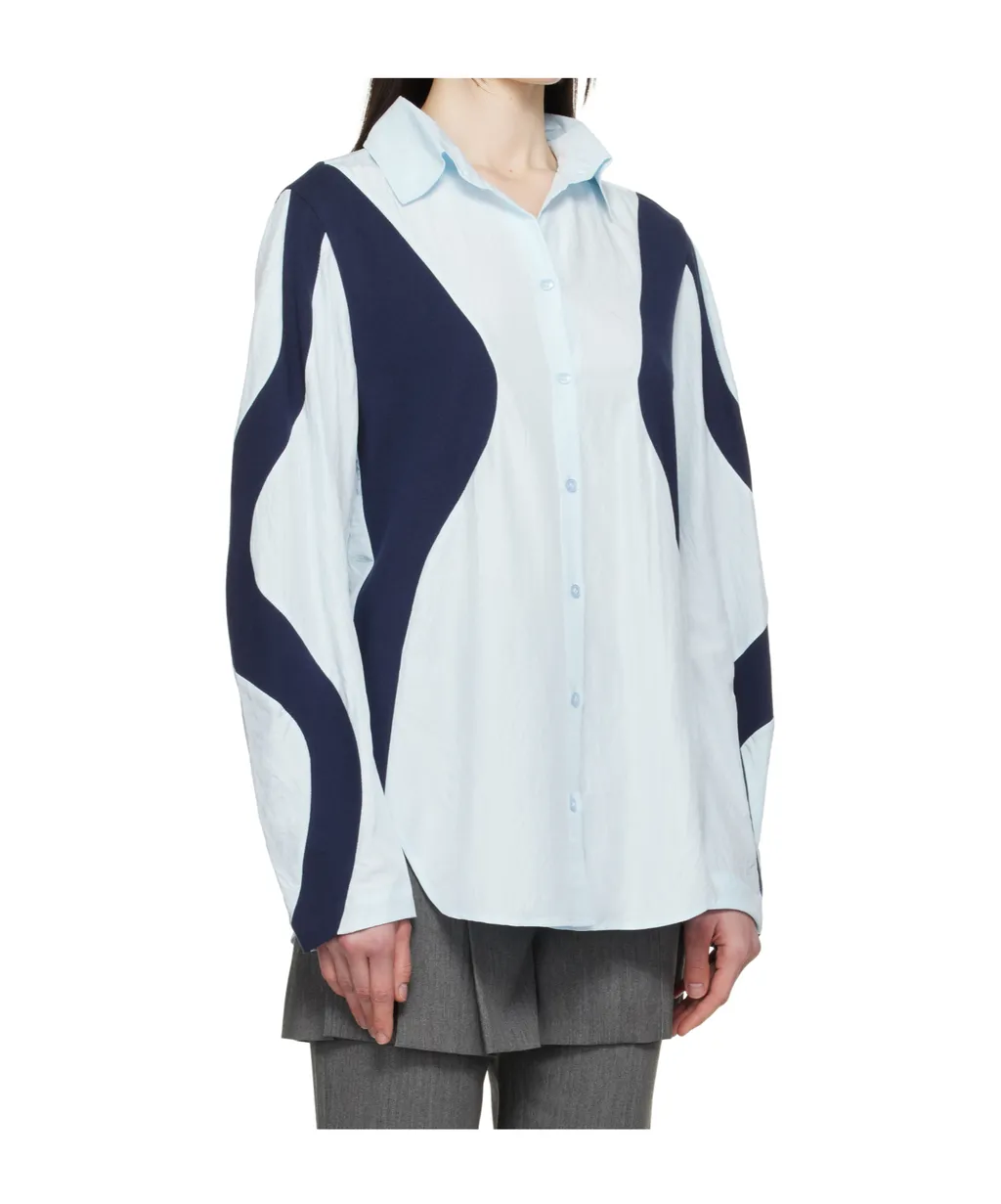 Curved Patchwork Shirt