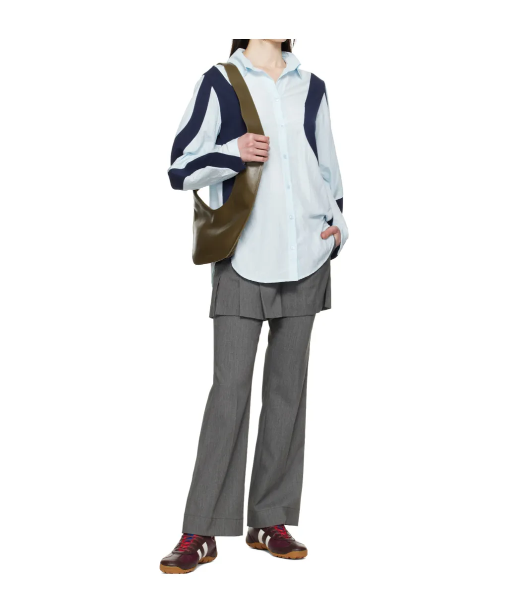 Curved Patchwork Shirt
