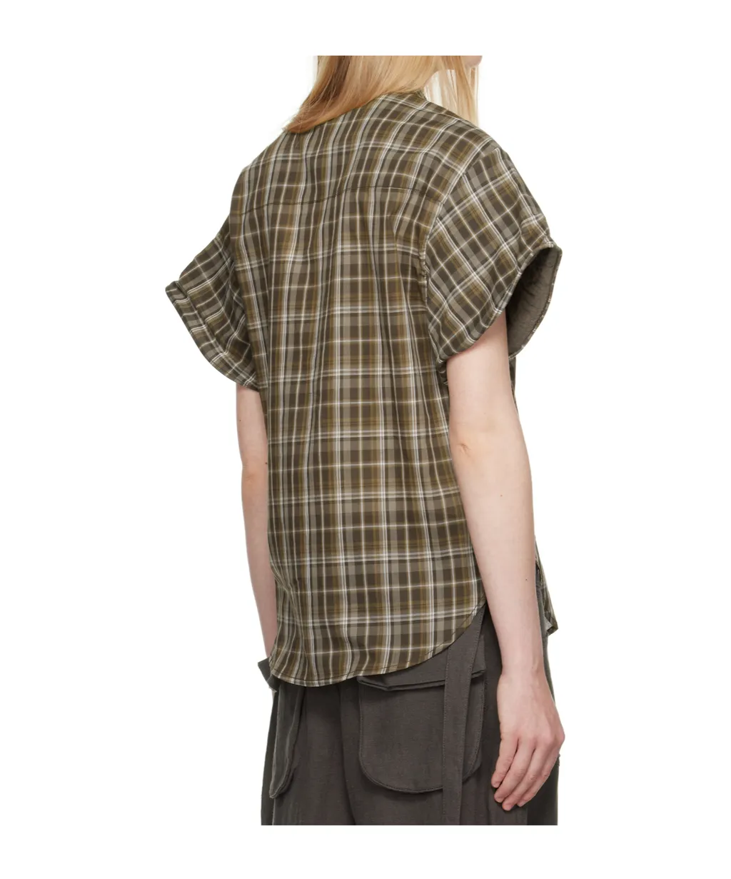Wire Cuff Check Shirt