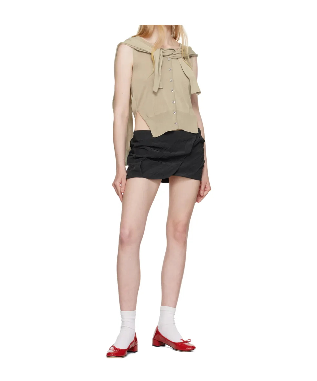 Pleated Mini Skirt