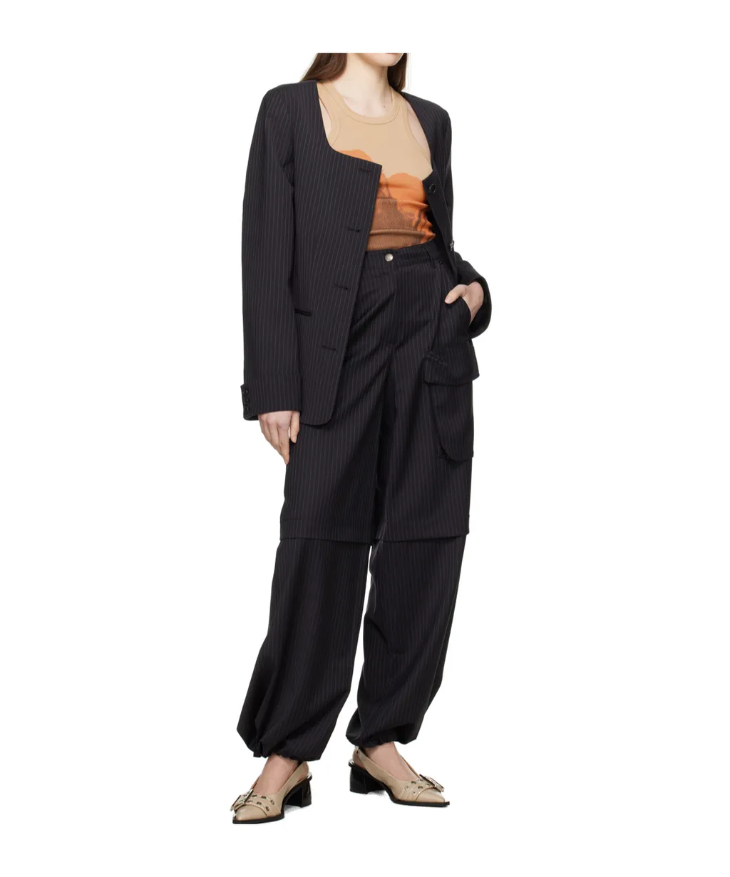 Pinstripe Trousers