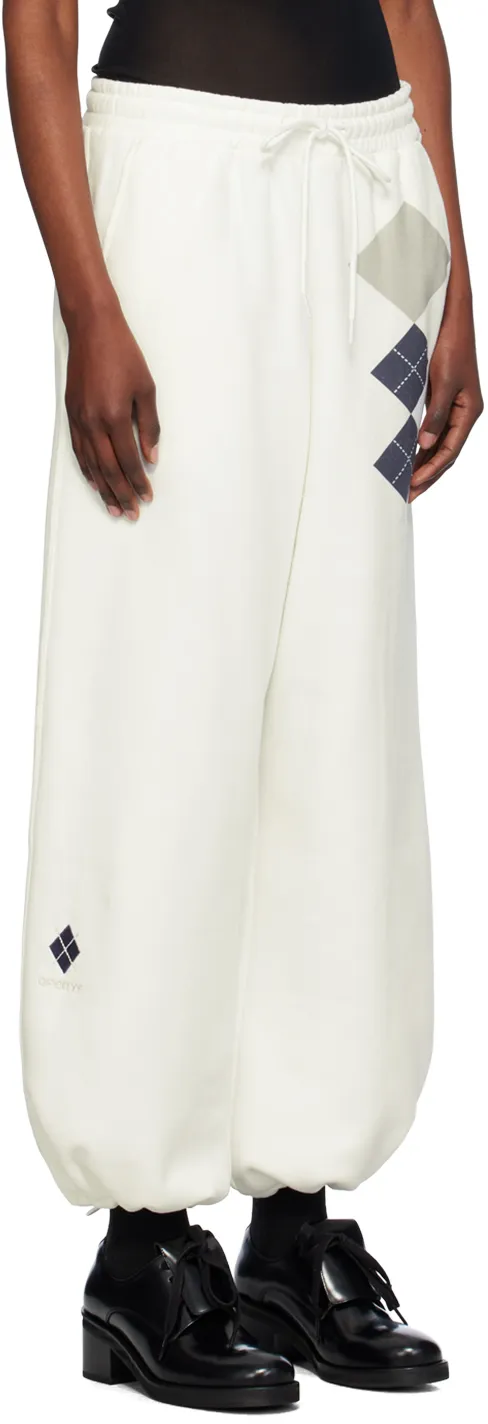 Argyle Wide Track Pants