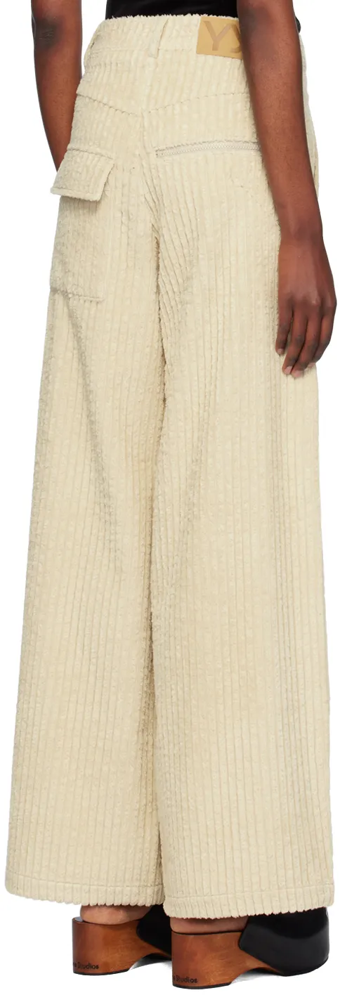 Corduroy Wide-Leg Casual Pants
