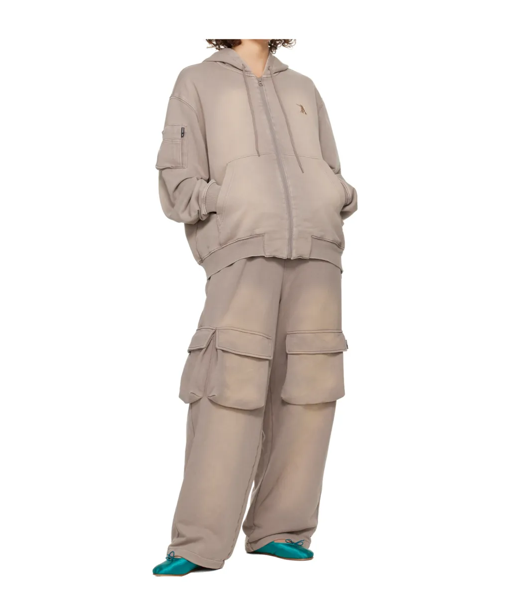 Washed Pocket Baggy Sweatpants