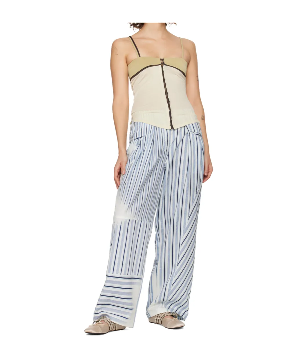 Paneled Pajama Pants