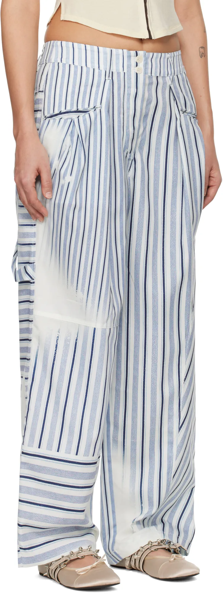 Paneled Pajama Pants