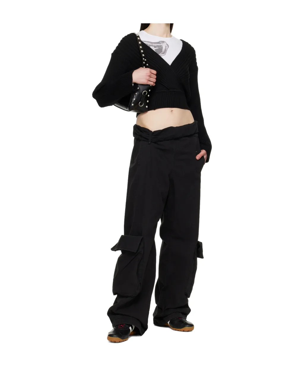 Washed Rolled Overalls