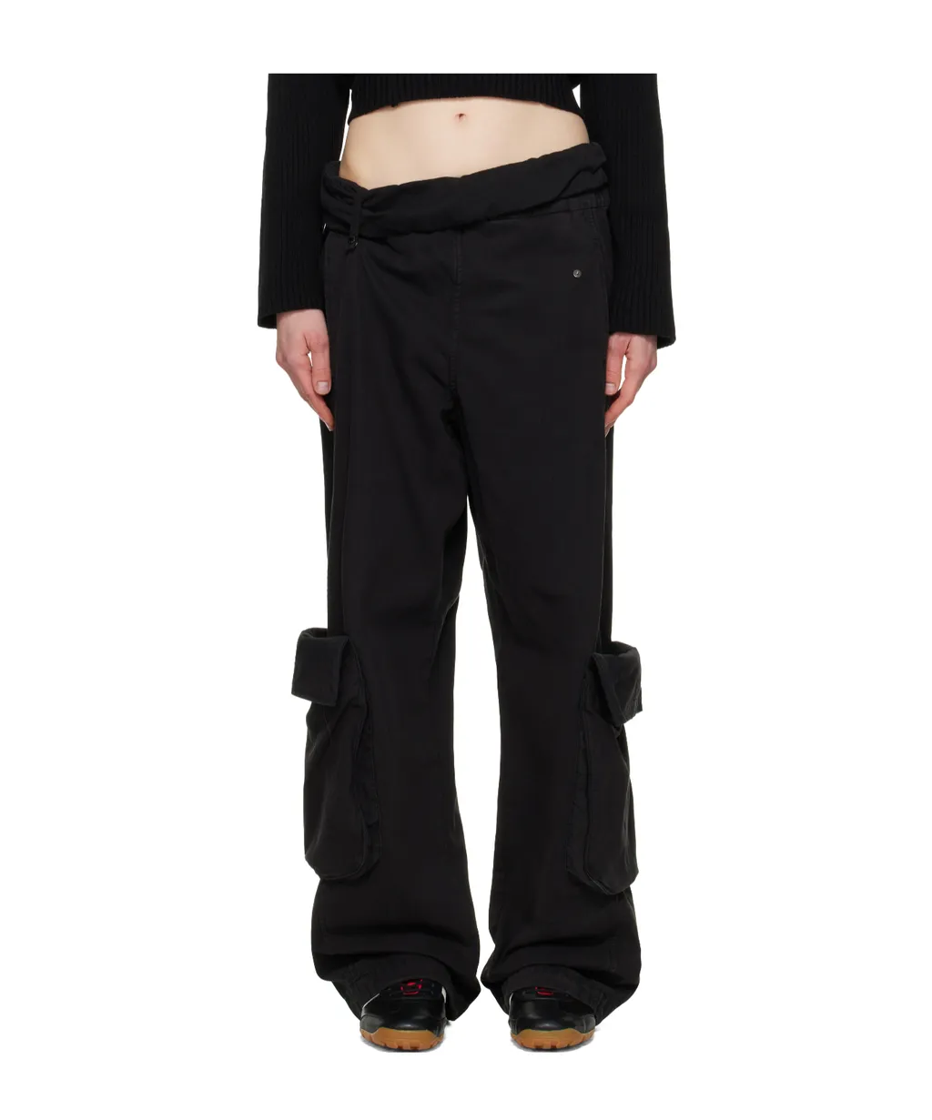 Washed Rolled Overalls