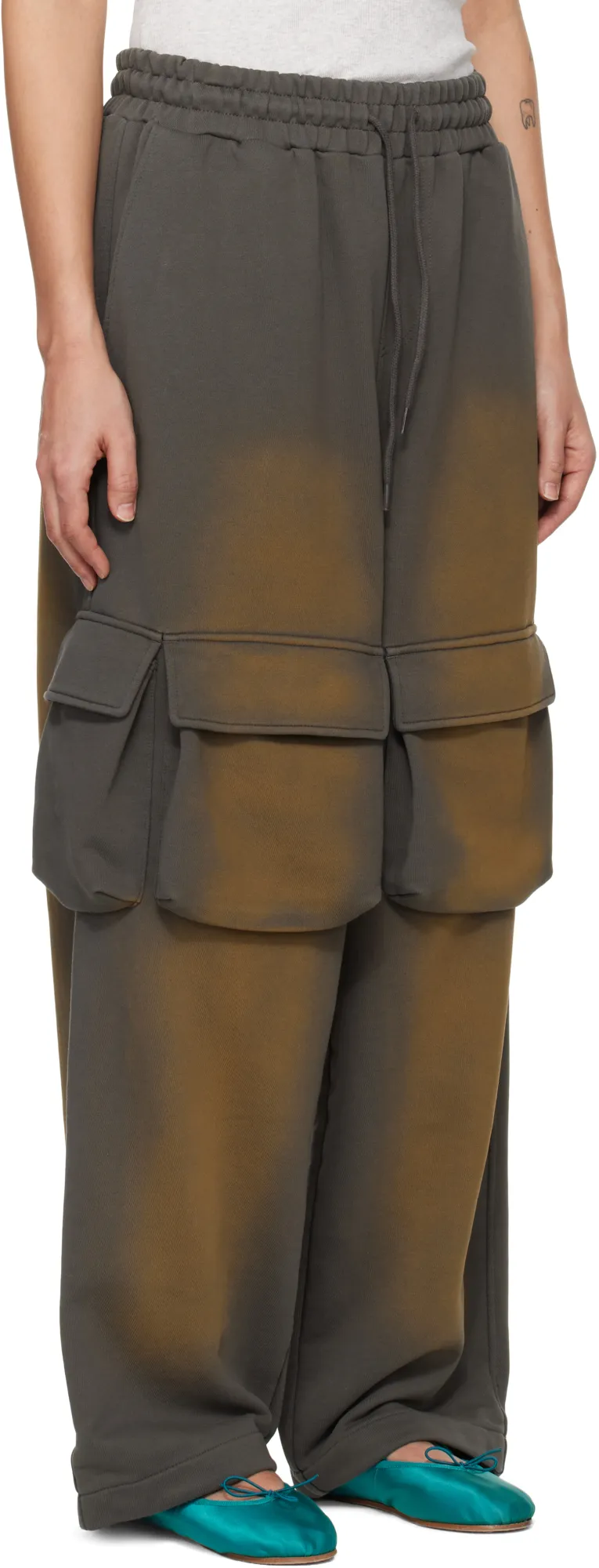 Washed Pocket Baggy Sweatpants