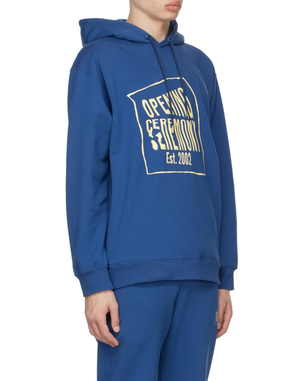 Warped Logo Printed Hoodie