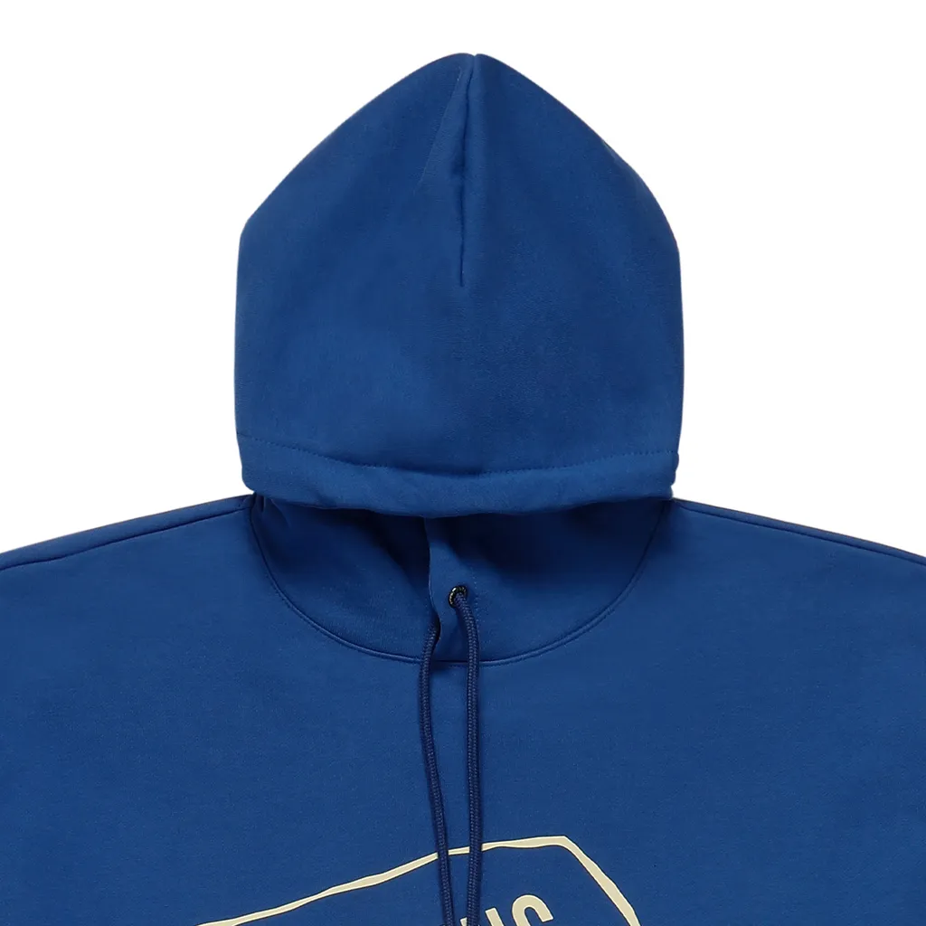 Warped Logo Printed Hoodie