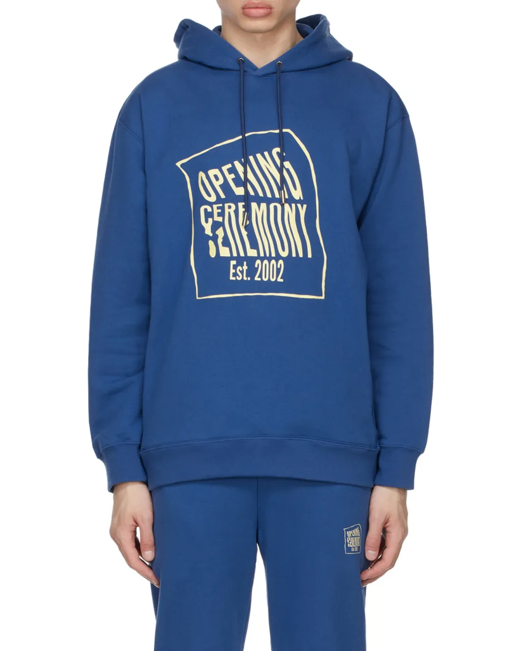 Warped Logo Printed Hoodie
