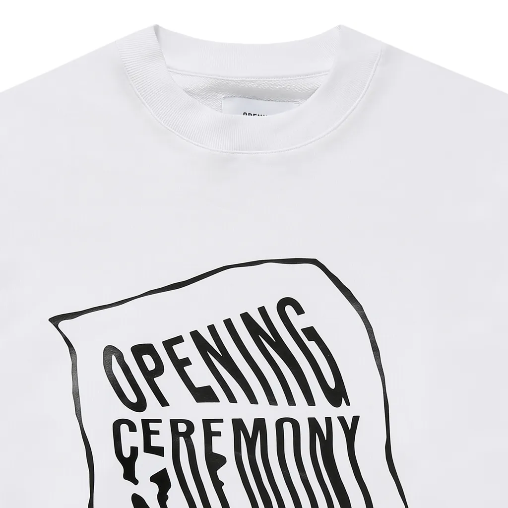 Warped Logo Printed Sweatshirt