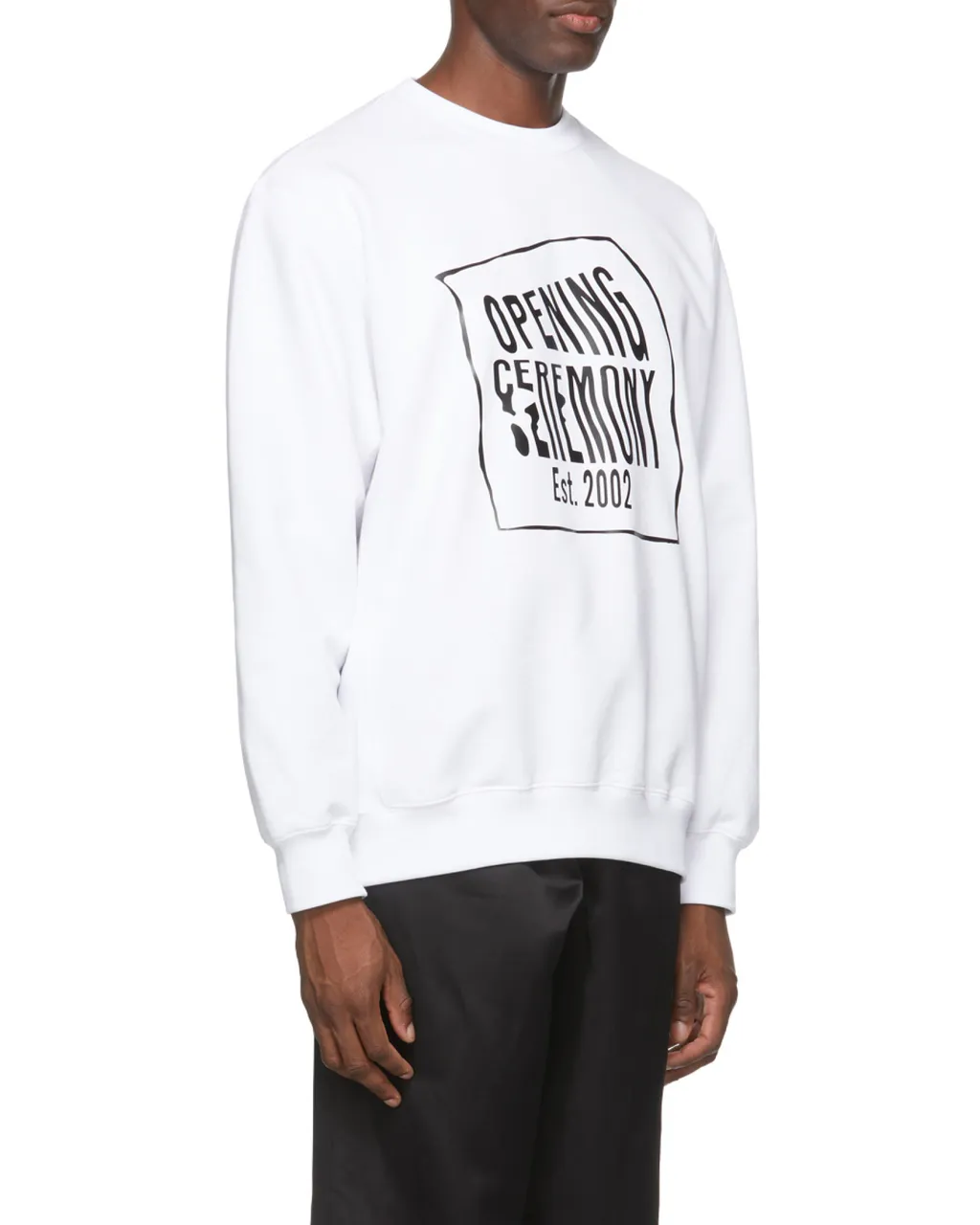 Warped Logo Printed Sweatshirt