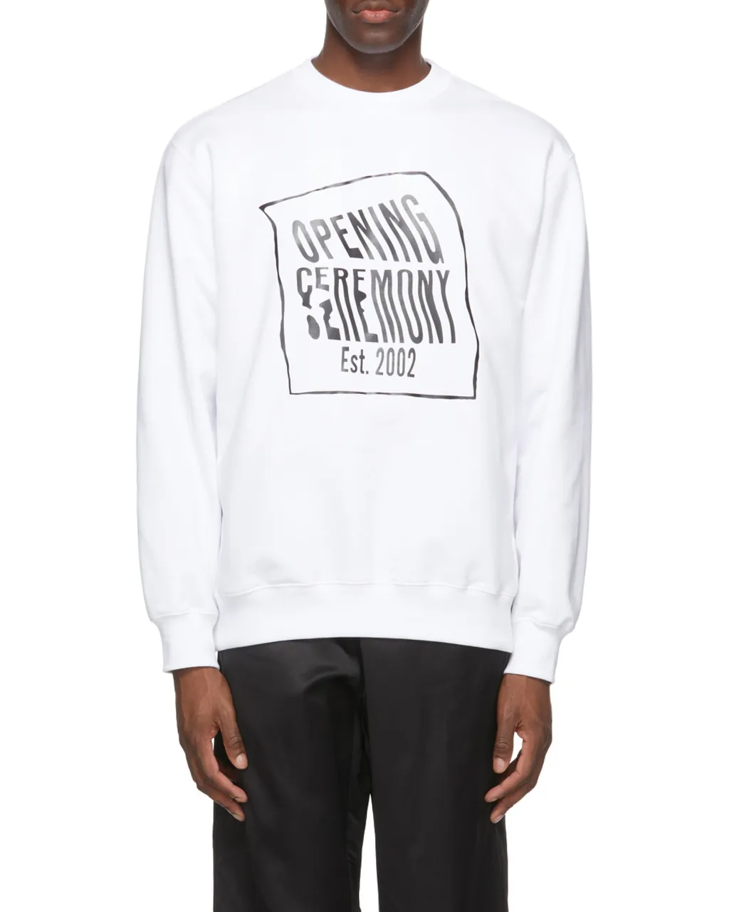 Warped Logo Printed Sweatshirt