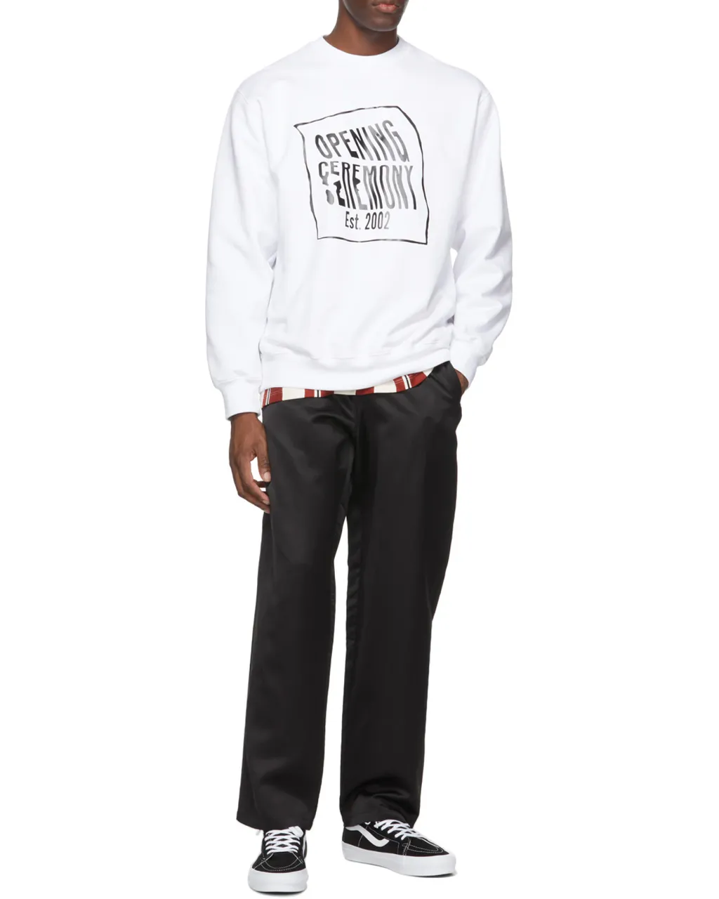 Warped Logo Printed Sweatshirt