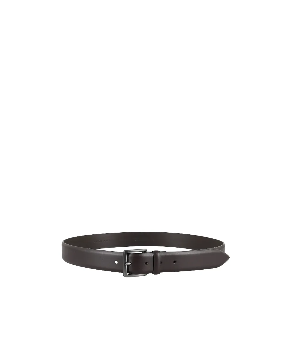 Buckle-Fastening Leather Belt