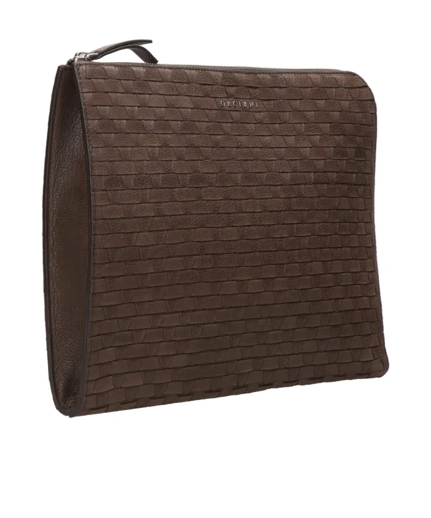 Pochette Slim Chevrette Woven