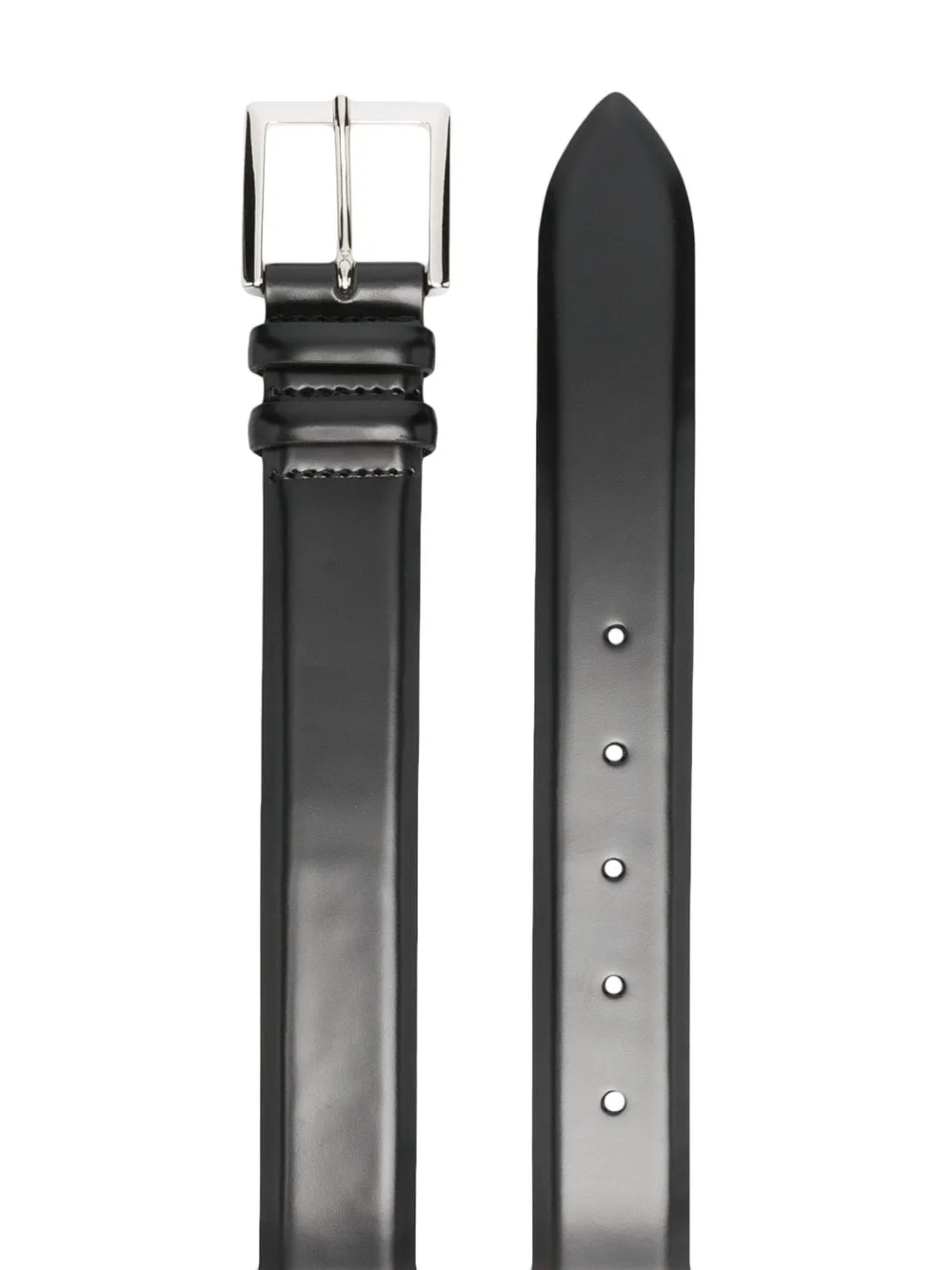 Pointed-Tip Buckle-Fastened Belt