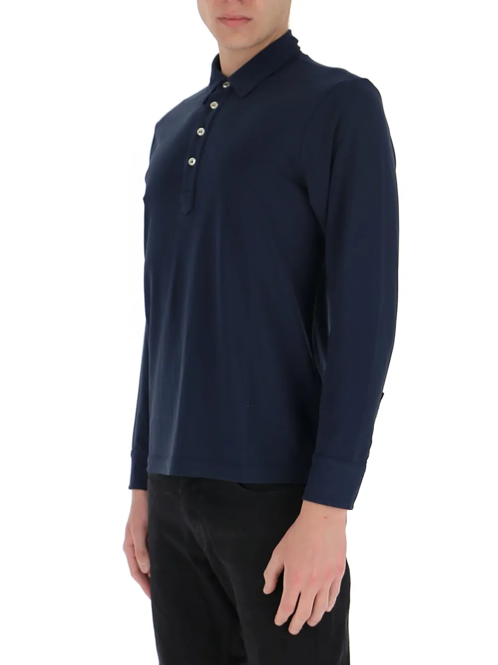 Long-Sleeved Polo Shirt