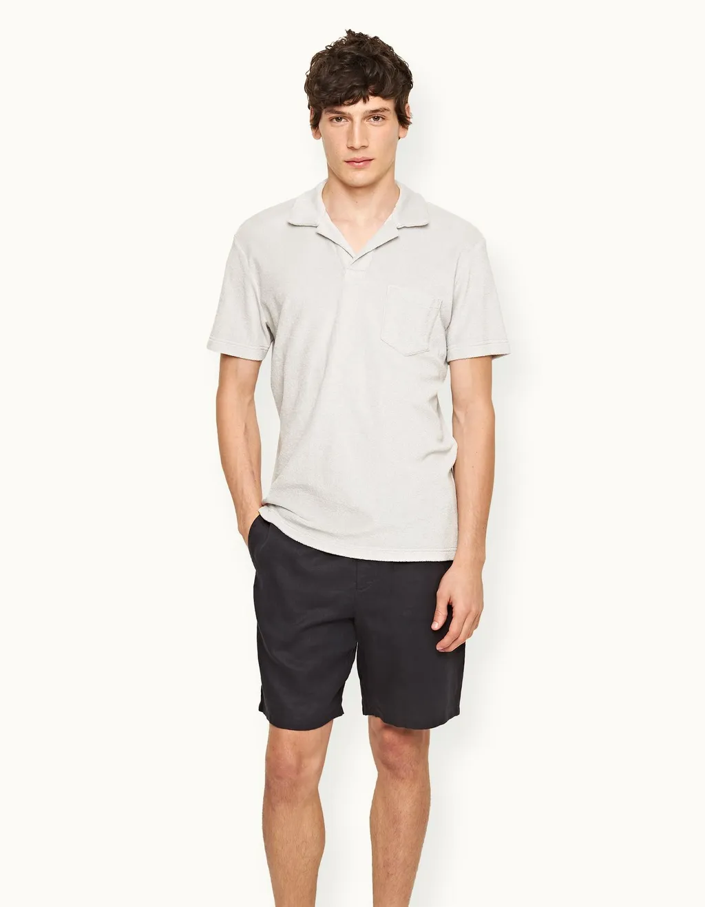 Terry Towelling Polo Shirt