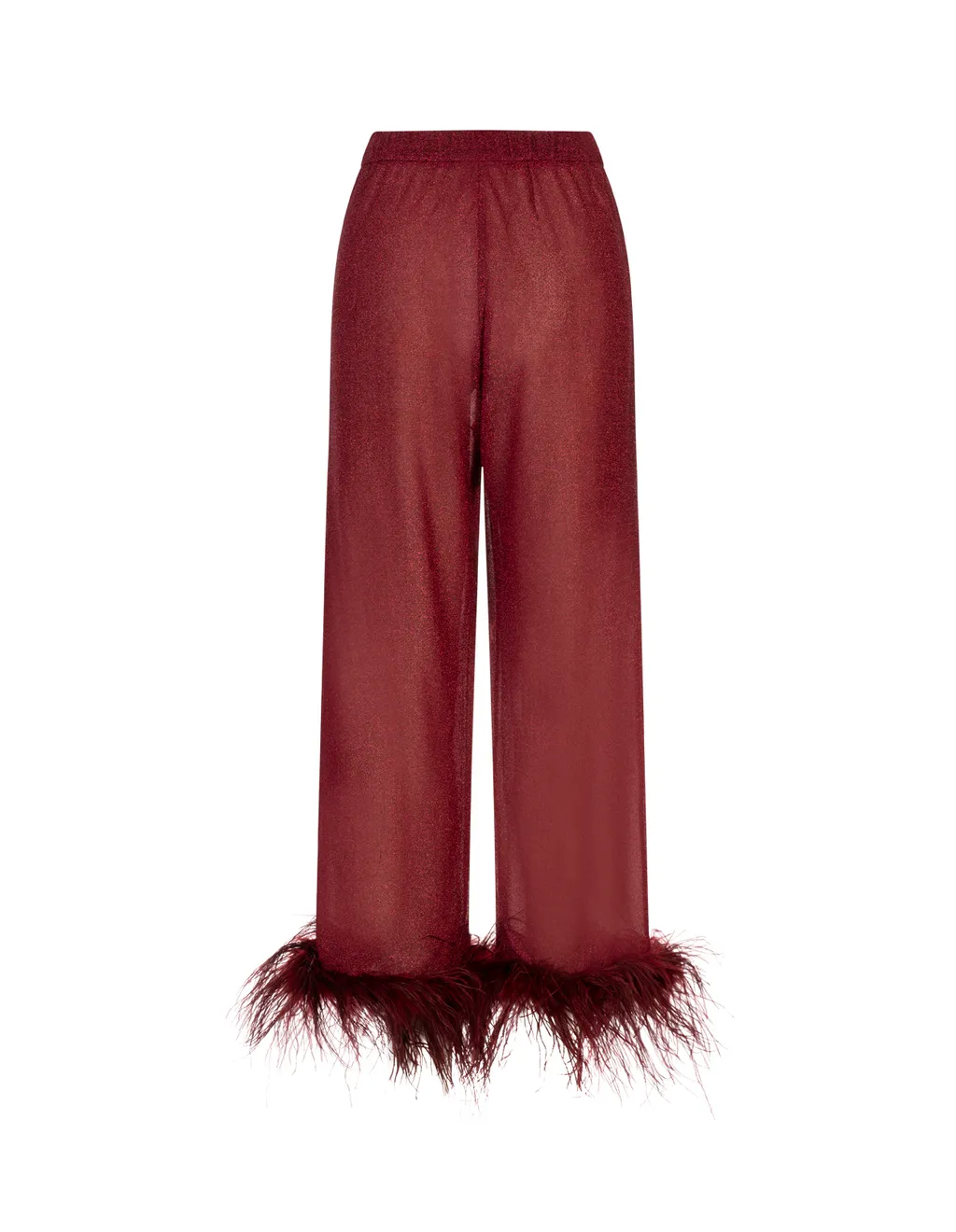 Plumage Feather-Trim Trousers